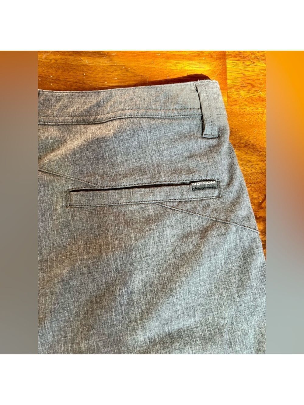 Volcom Men's Snt Frickin Static Surf Turf Hybrid Shorts Charcoal Size 34 - Picture 6 of 15
